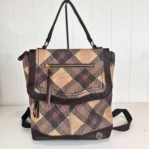 The Sak, Plaid Tan and Brown Women's Backpack
